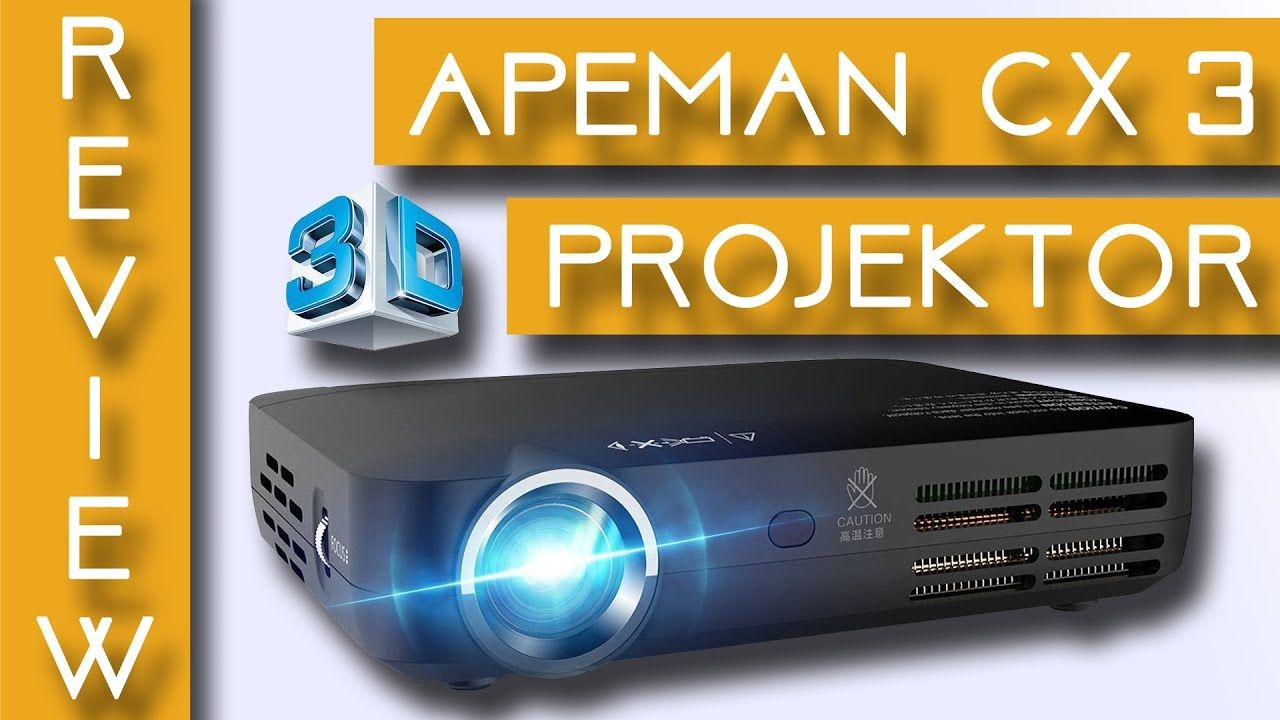 Apeman CX3 Projector Review - Best Projector unter 500€ ?! German & English!