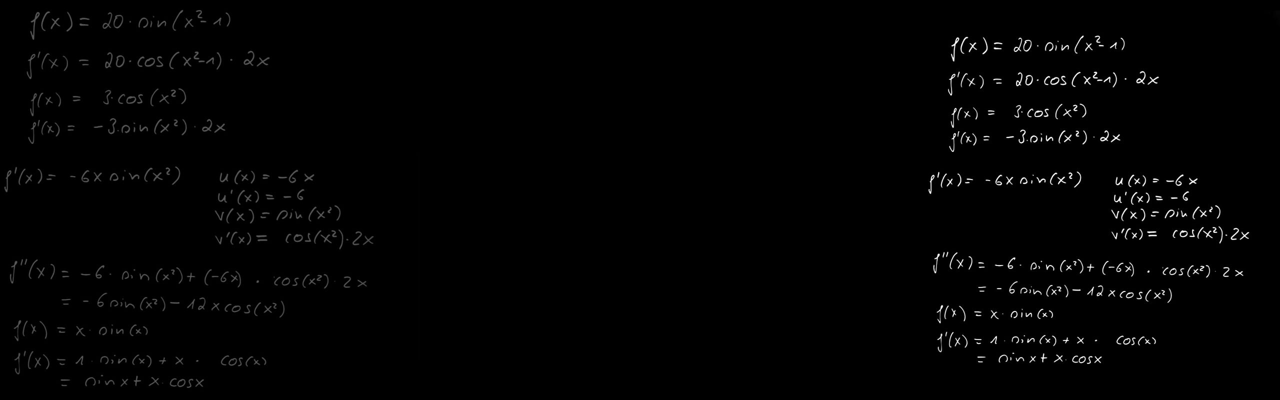 Derivative Of Sin X Cos X Product Product Rule Chain Rule Math By Daniel Jung Alugha