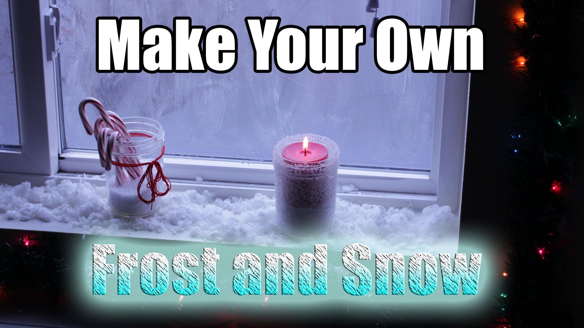 How to make frost and snow for the holidays!