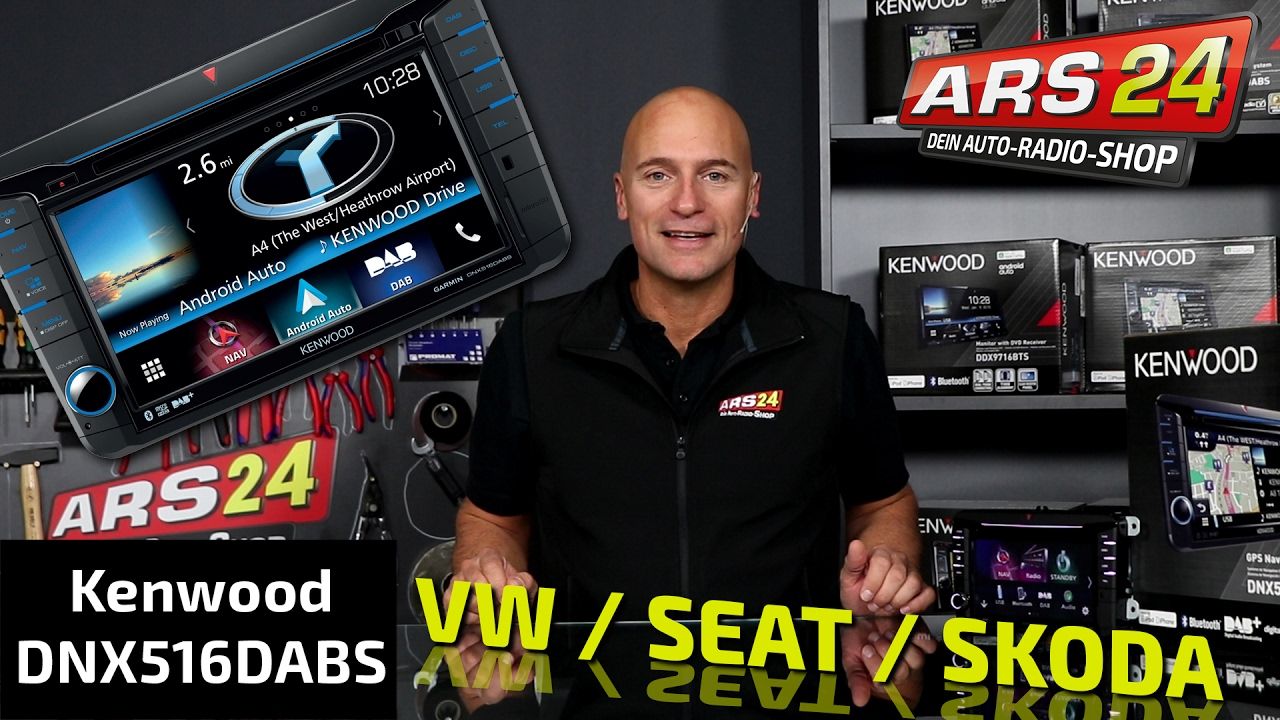 Carstereo in GOLF 5, Golf 6 || Kenwood DNX516DABS || REVIEW || ARS24.COM