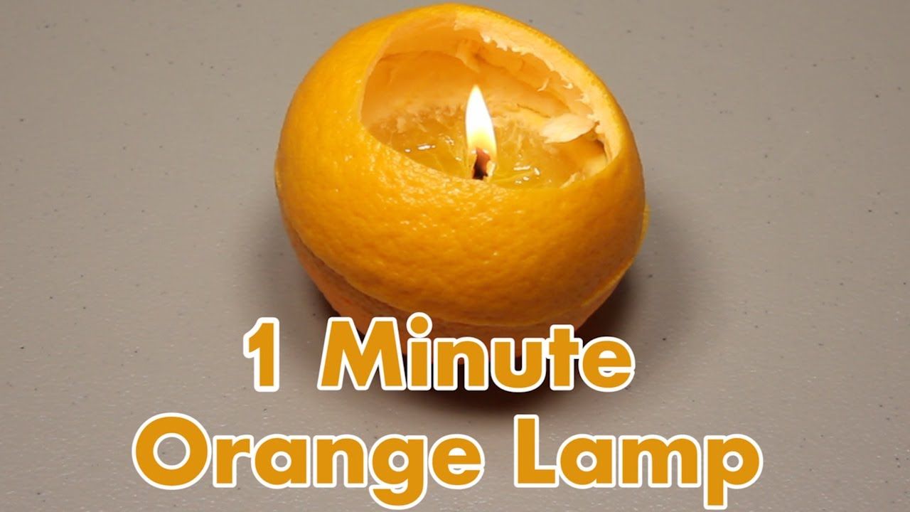 Make a Lamp from an Orange in 1 minute.